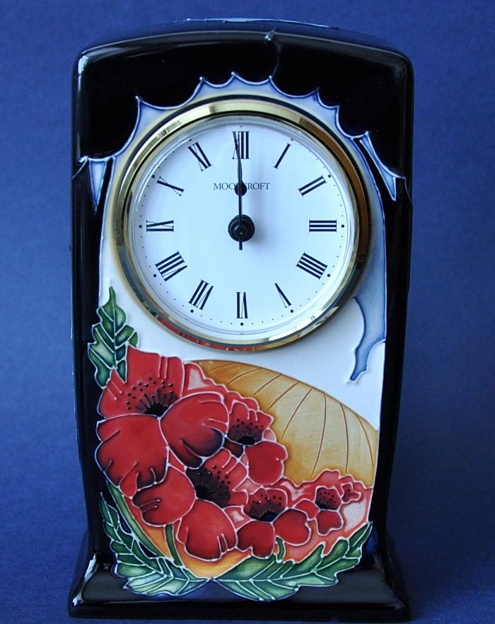 Moorcroft Pottery Forever England CL1 Clock Vicky Lovatt Open Edition