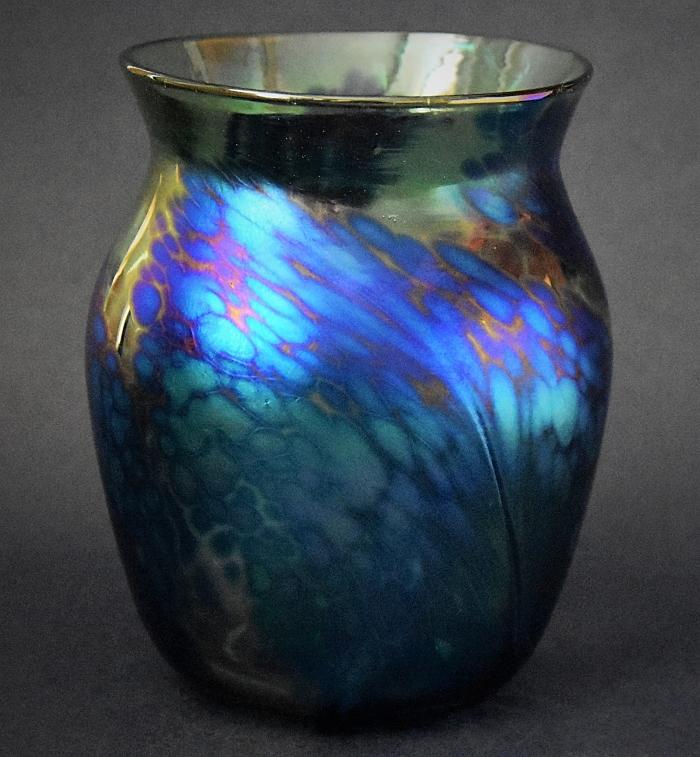 Blue and Green Vase Kayleigh Young Glass
