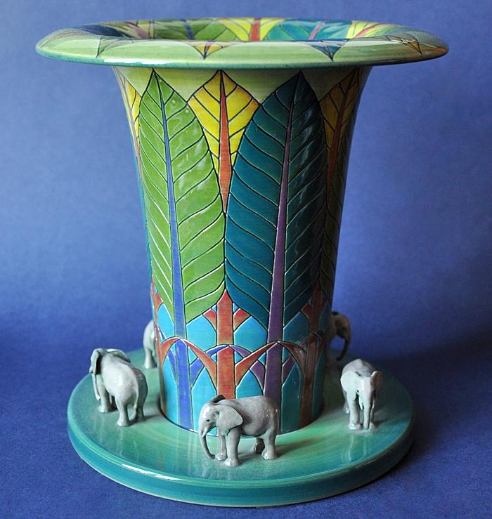 Banana Tree and Elephant Procession 1/20 By Dennis Chinaworks