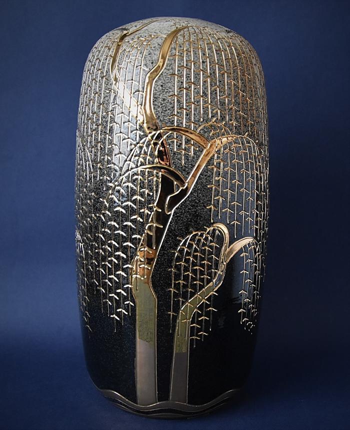 Dennis Chinaworks Black Willow Medium Pod Vase A Limited Edition of 20