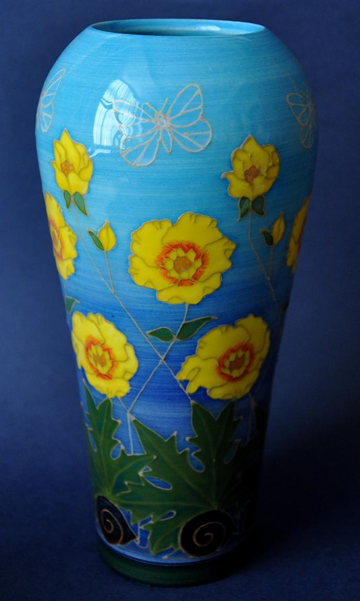 Dennis Chinaworks Buttercup Tall Ovoid Vase Sally Tuffin
