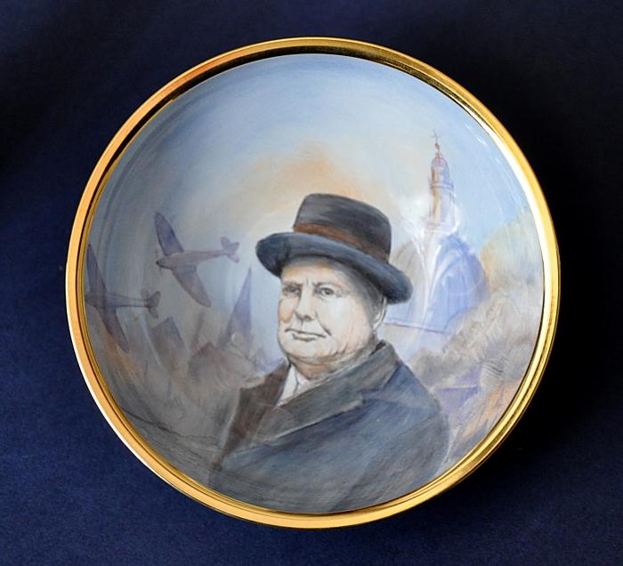 Elliot Hall Enamels Churchill Bowl ABI-WC