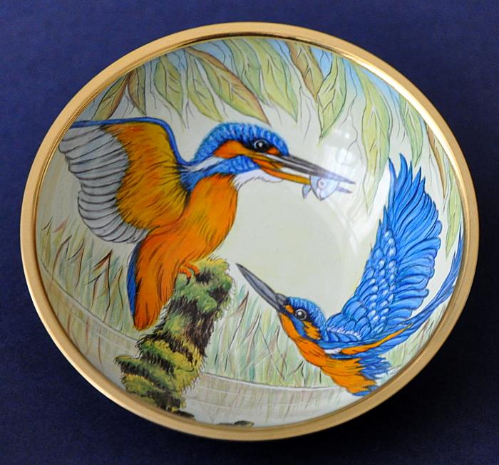 Elliot Hall Enamels Kingfishers AB1-KF