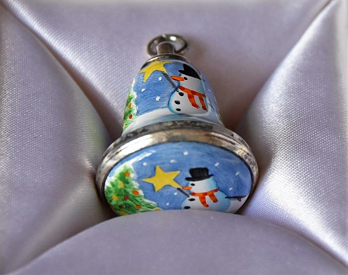 Elliot Hall Enamels Christmas Bell