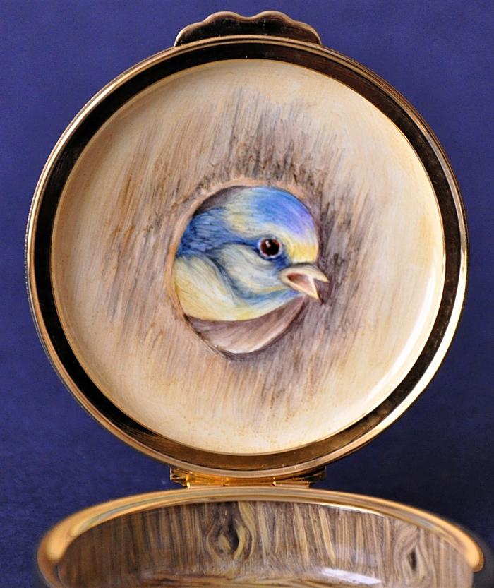 Elliot Hall Enamels Blue Tits PLM-BT