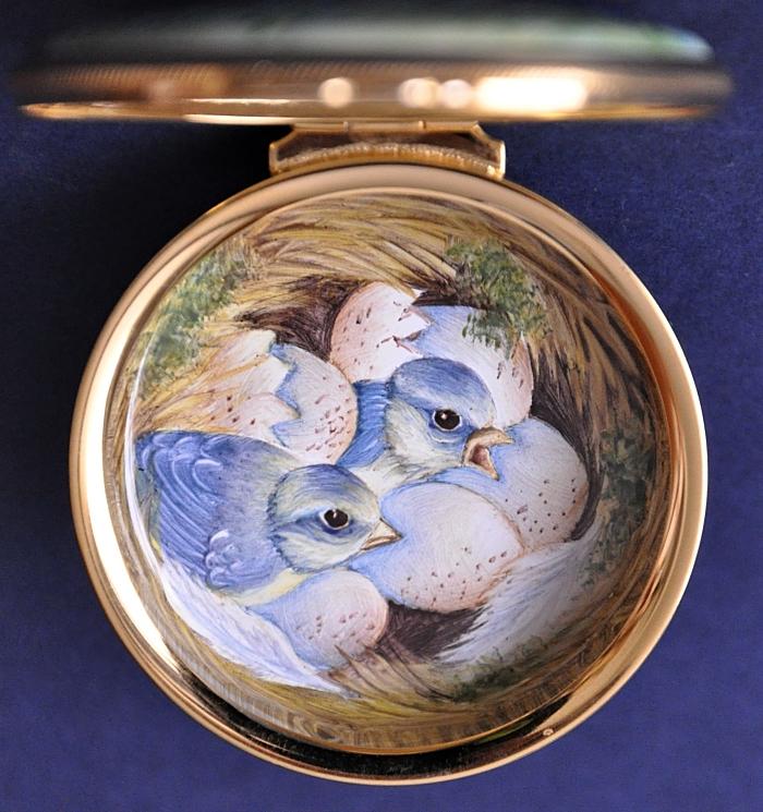 Elliot Hall Enamels Blue Tits PLM-BT