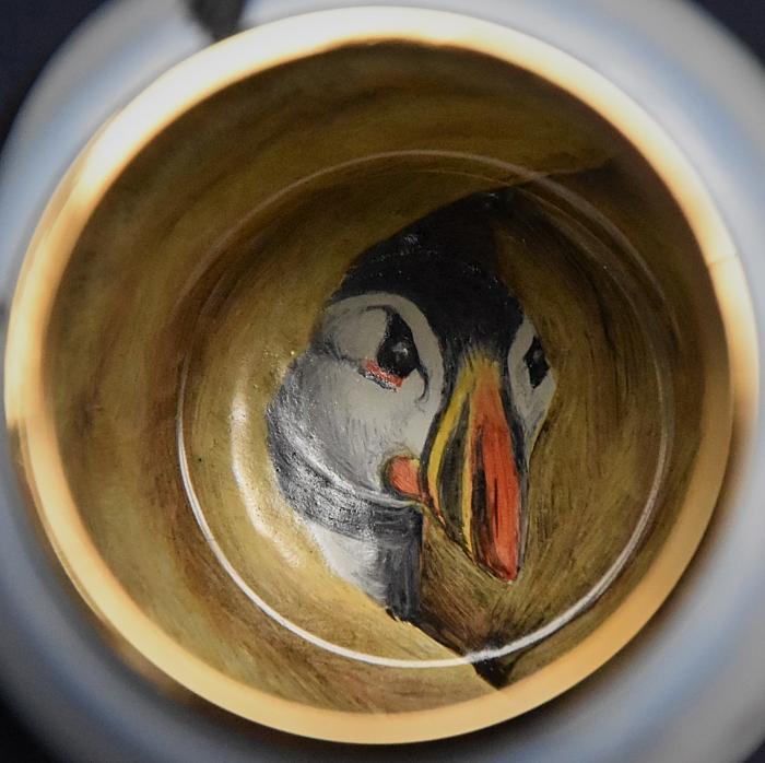 Elliot Hall Enamels Puffins SH-P