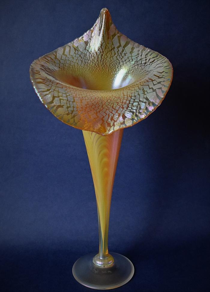 Gold Jack-in-the-Pulpit Richard Golding Okra Glass