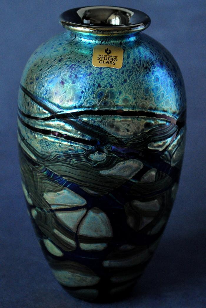 Isle of Wight Studio Glass Nightscape Amphora Small