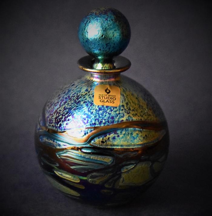 Nightscape Perfume Bottle Small Isle of Wight Studio Glass