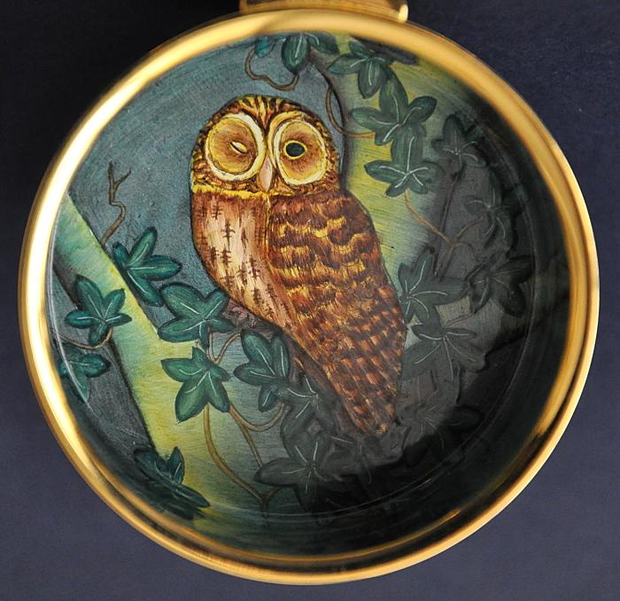 Moorcroft Enamels Tawny Owl PEX TO