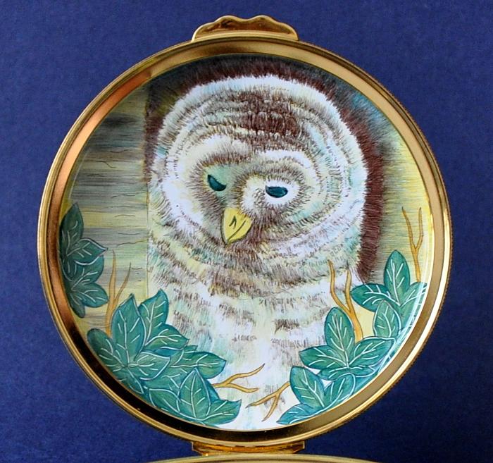 Moorcroft Enamels Tawny Owl PEX TO