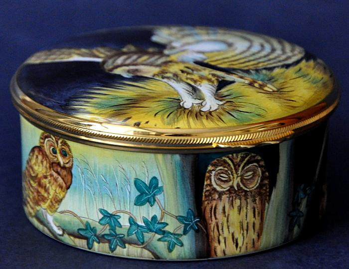 Moorcroft Enamels Tawny Owl PEX TO