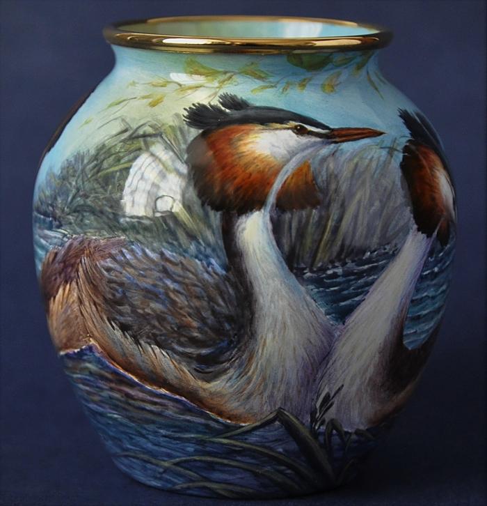 Moorcroft Enamels The Grebe 4 G