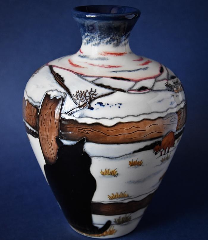 Moorcroft Pottery Who Goes There? 03/7 Angela Davenport Numbered Edition