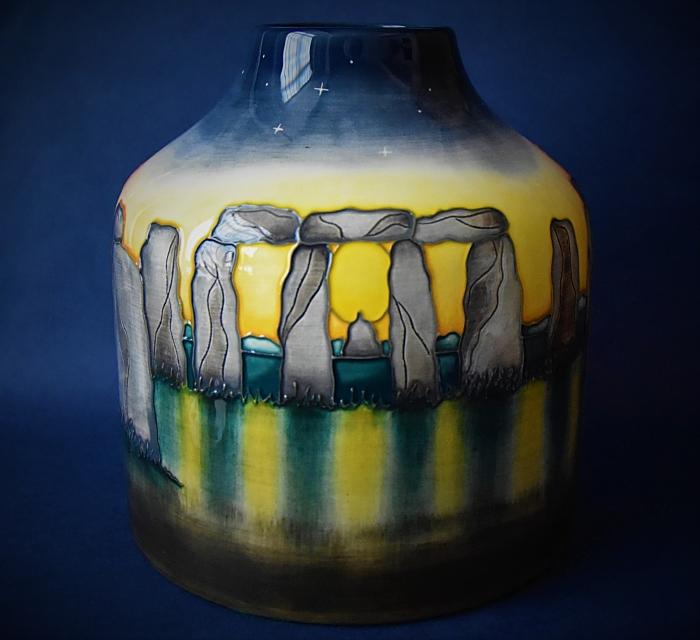 Moorcroft Pottery 165/7 Stonehenge Vase Vicky Lovatt A Numbered Edition