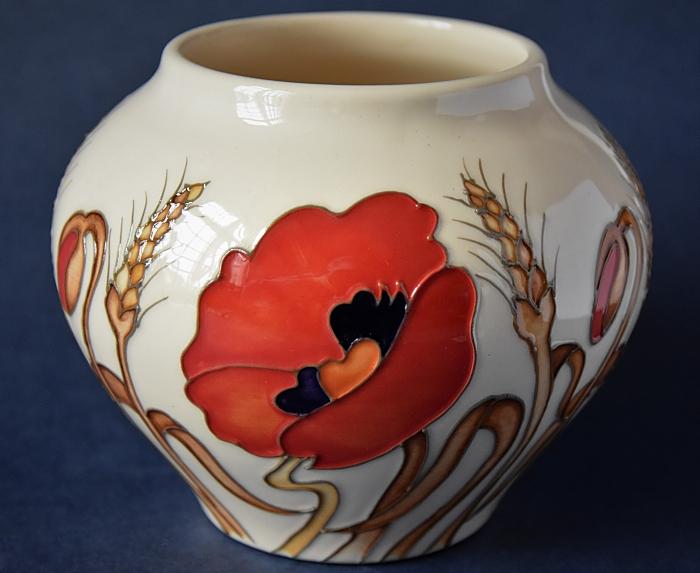 Moorcroft Pottery 402/4 Harvest Poppy Kerry Goodwin and Emma Bossons Open Edition
