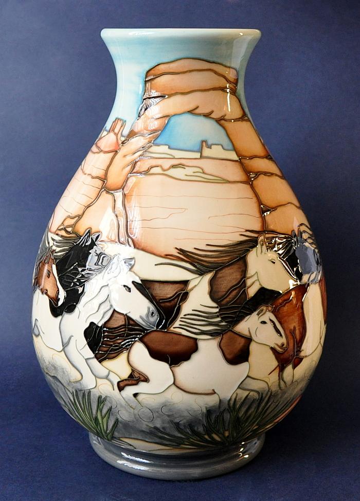 Moorcroft Pottery Stampede Paul Hilditch 7 10 Limited Edition of 100
