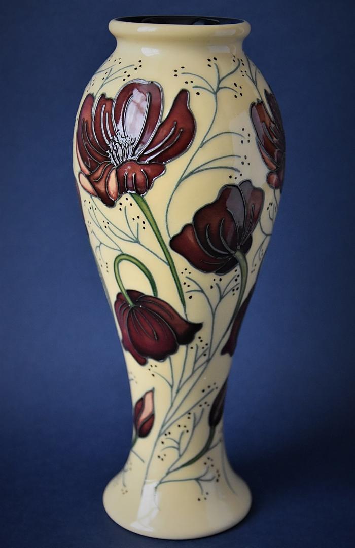Moorcroft Pottery 75/8 Chocolate Cosmos Rachel Bishop Open Edition