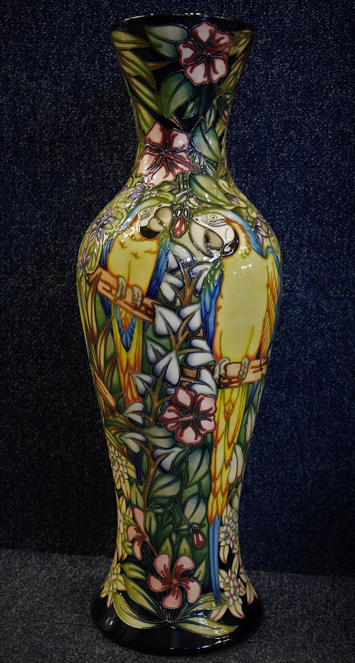 Moorcroft Pottery Ararauna 93/20 Sian Leeper Limited Edition of 50