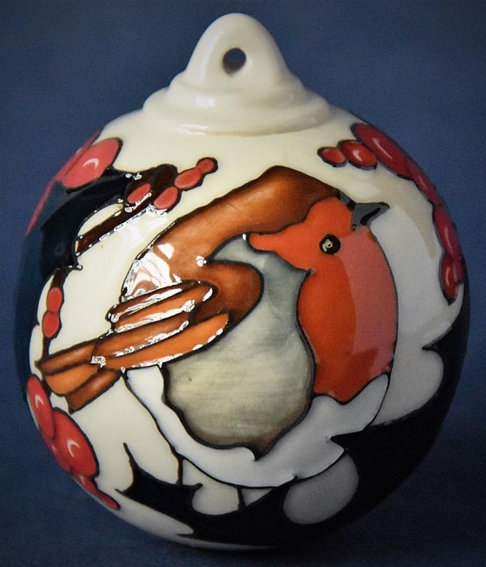 Moorcroft Pottery Stratford Brave Sir Robin Bauble Vicky Lovatt A Special Edition