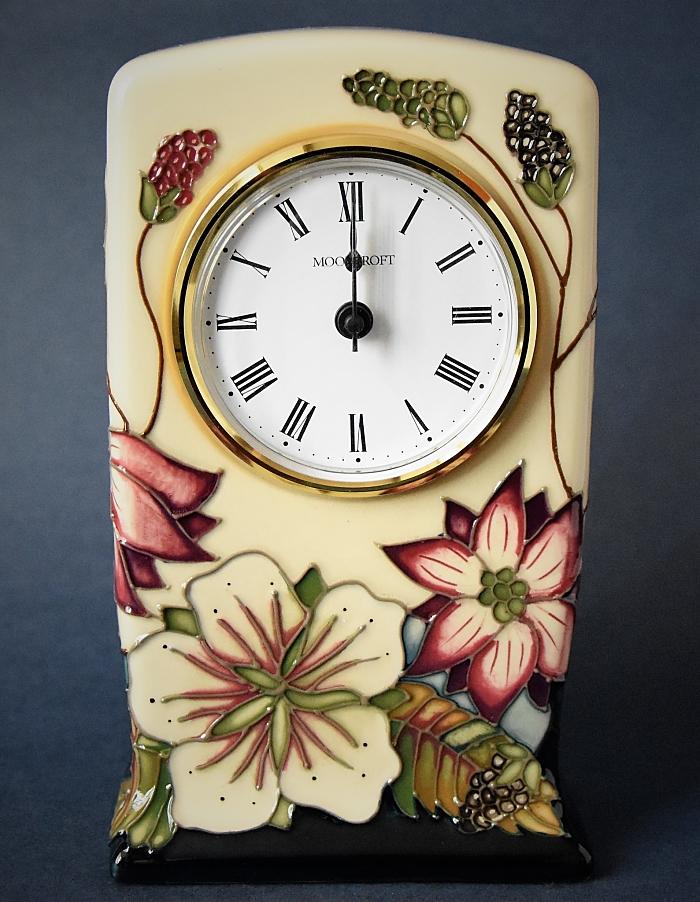 Moorcroft Pottery Bramble Revisited CL1 Clock Alicia Amison Open Edition