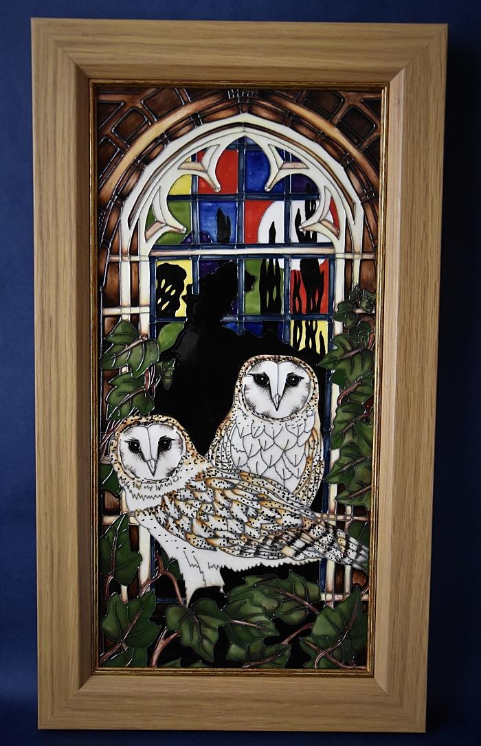 Moorcroft Pottery PLQ1 Plaque Cathedral Guardians Paul Hilditch A Limited Edition of 50 Order by Telephone 01789 269405