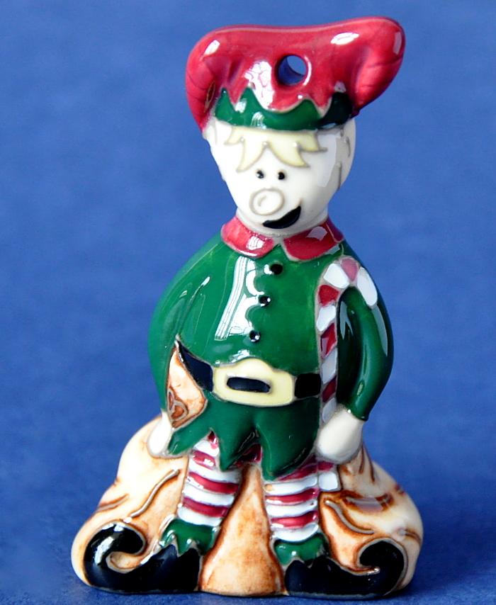 Moorcroft Pottery Model Elf approx.7 cm in height priced at £147.00 RRP £164.00 Now In Stock For Immediate Delivery Free Shipping In UK