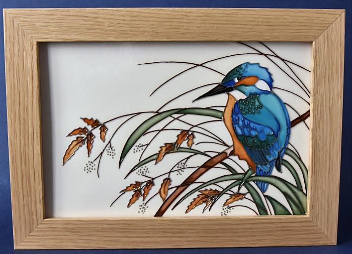 Moorcroft Pottery King of Fishers PLQ 11 Rachel Bishop Numbered Edition
