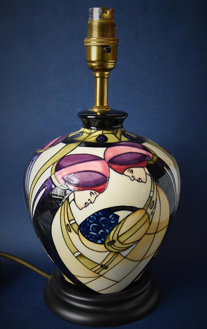 Moorcroft Pottery L8/6 Two Sisters Lamp Kerry Goodwin An Open Edition