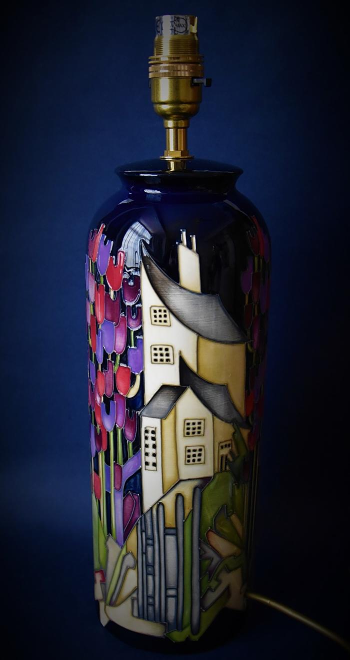 Moorcroft Pottery L161/11 Town of Flowers Lamp Kerry Goodwin An Open Edition