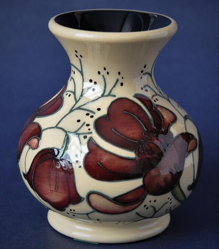 Moorcroft Pottery M1/3 Chocolate Cosmos Rachel Bishop Open Edition