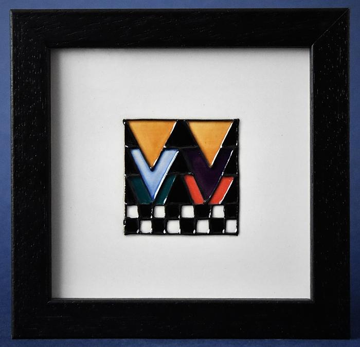 Moorcroft Pottery Mackintosh Collection Derngate Plaque One PLQ6 Emma Bossons Open Edition