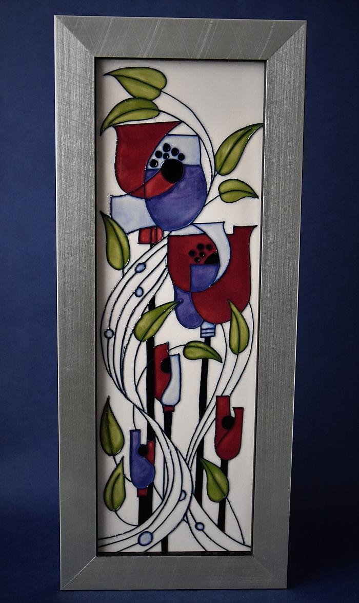 Moorcroft Pottery Mackintosh Collection Miillside Plaque PLQ3 Rachel Bishop Numbered Edition