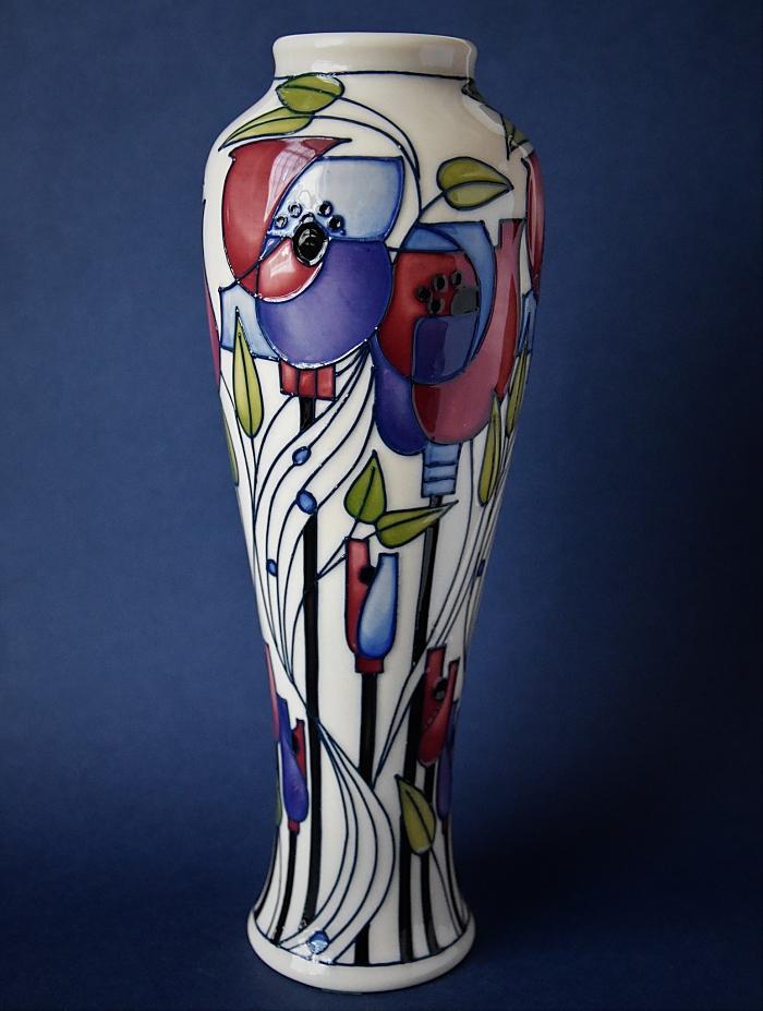 Moorcroft Pottery Mackintosh Collection Millside Vase 121/10 Rachel Bishop Numbered Edition