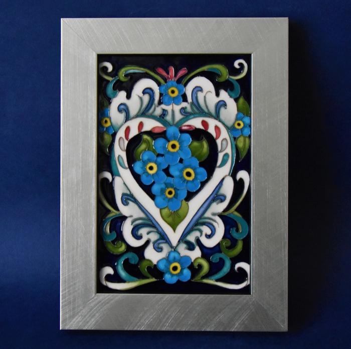 Moorcroft Pottery PLQ14 Amour Rachel Bishop A Numbered Edition