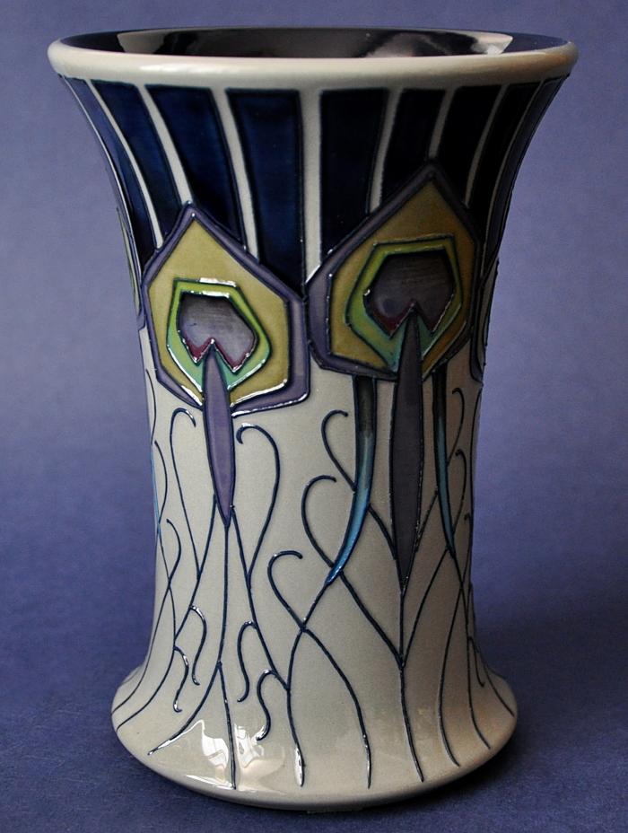 Moorcroft Pottery Peacock Parade 158/6 Nicola Slaney