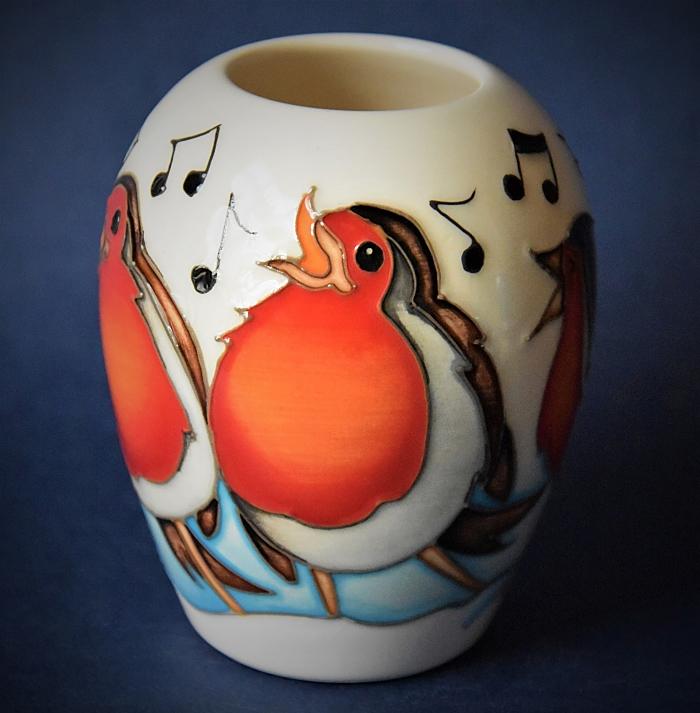 Moorcroft Pottery 102/3 Rockin' Robins Emma Bossons An Open Edition