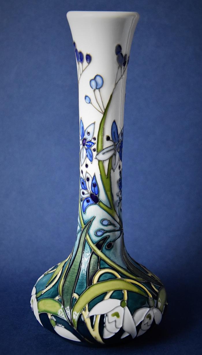 Moorcroft Pottery 99/8 Snowdrop Collection Mrs Macnamara Nicola Slaney Numbered Edition