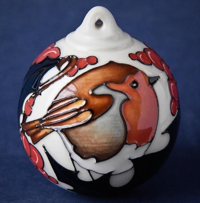 Moorcroft Pottery Stratford Brave Sir Robin Bauble Vicky Lovatt Special Edition