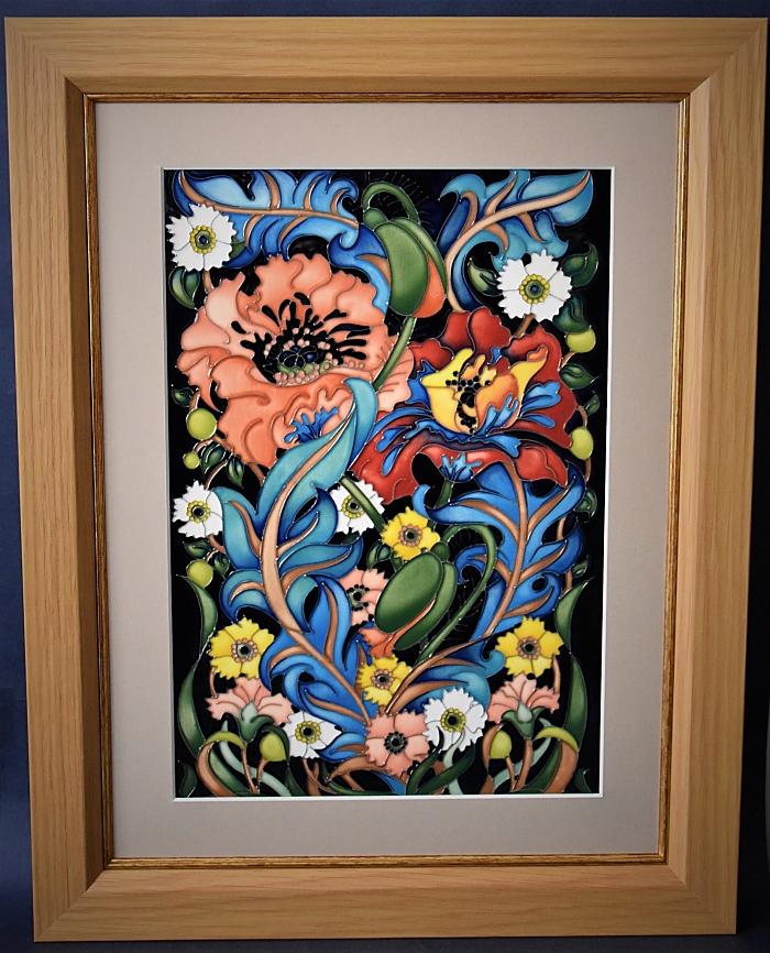 Moorcroft Pottery PLQ13 Arts and Crafts Plaque William Morris Collection Rachel Bishop A Numbered Edition