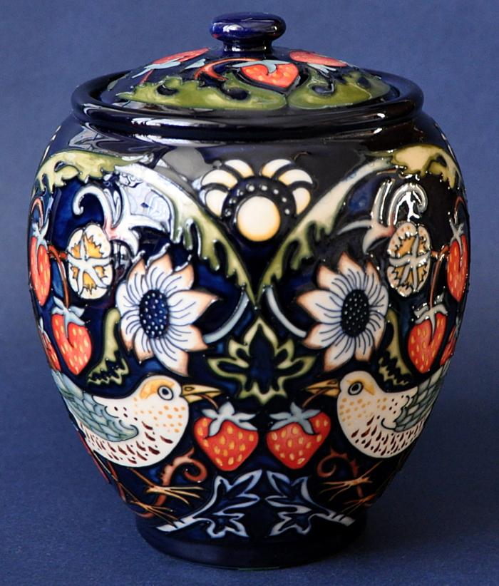 Moorcroft Pottery Strawberry Thieves Return
