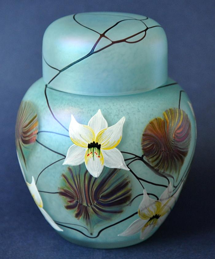 Okra Glass Richard Golding Ode on a Grecian Urn Ginger Jar