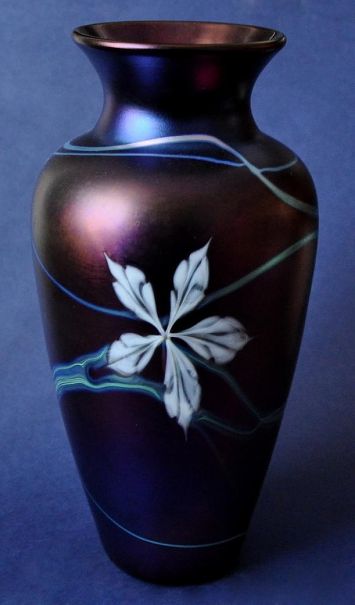 White Orchid Okra Glass