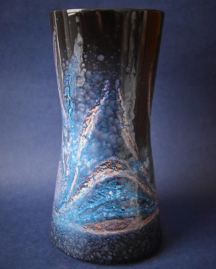 Poole Pottery Celestial 24cm Hourglass Vase