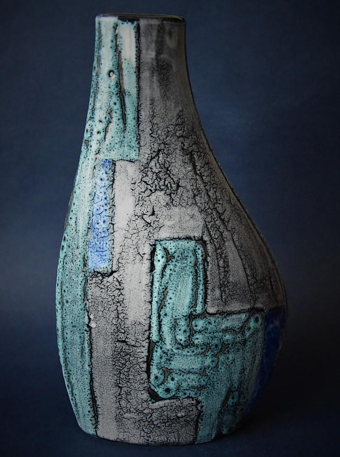 Poole Pottery Lapis 27cm Asymmetrical Vase