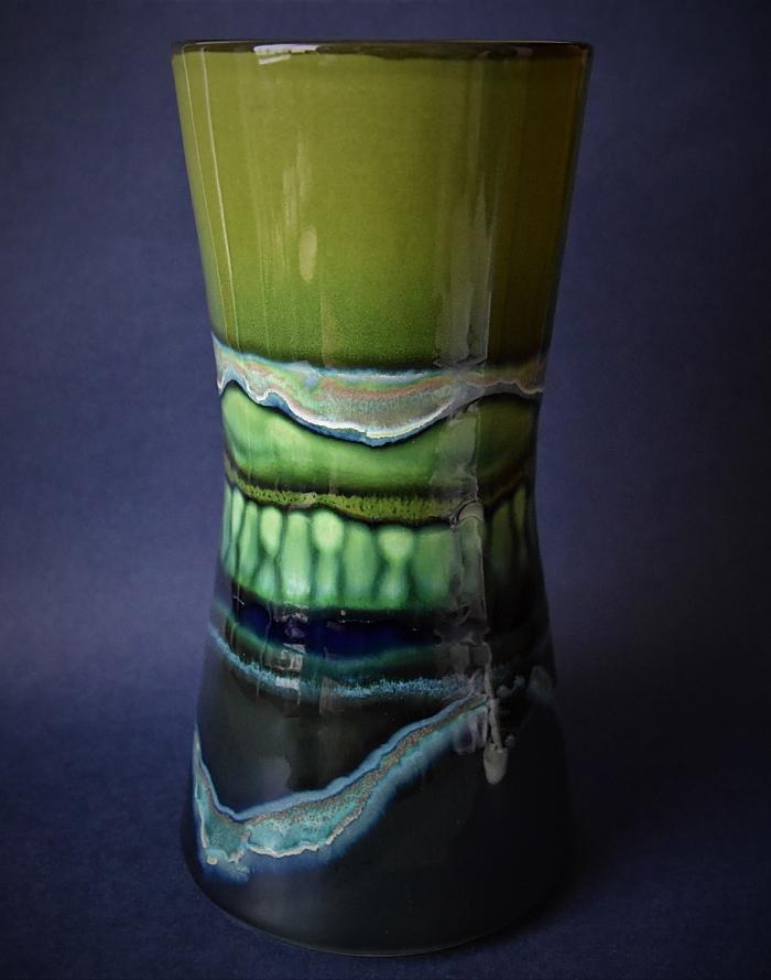 Poole Pottery Maya 24cm Hourglass Vase