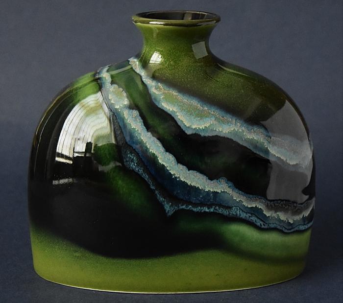 Poole Pottery Maya Oval Bottle Vase Small