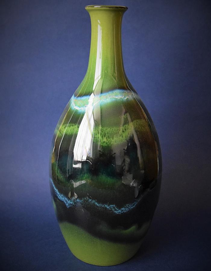 Poole Pottery Maya Tall Bottle Vase 26 cm