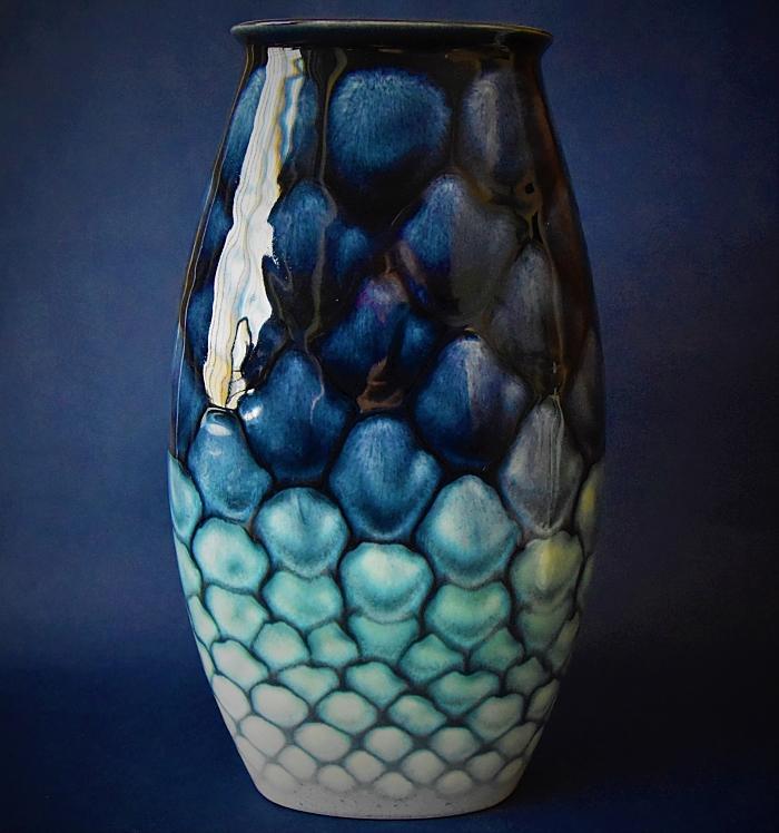 Poole Pottery Ocean 26cm Manhattan Vase